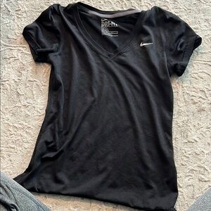 Nike black Fitted Short Sleeve Tee